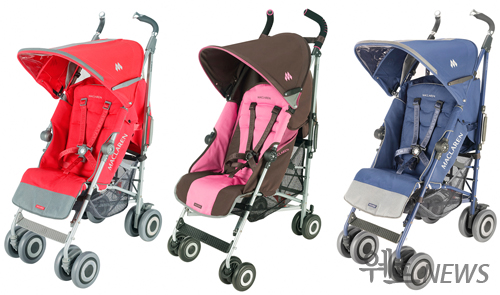 예쁜 유모차에 ‘아이가 타고 있어요’