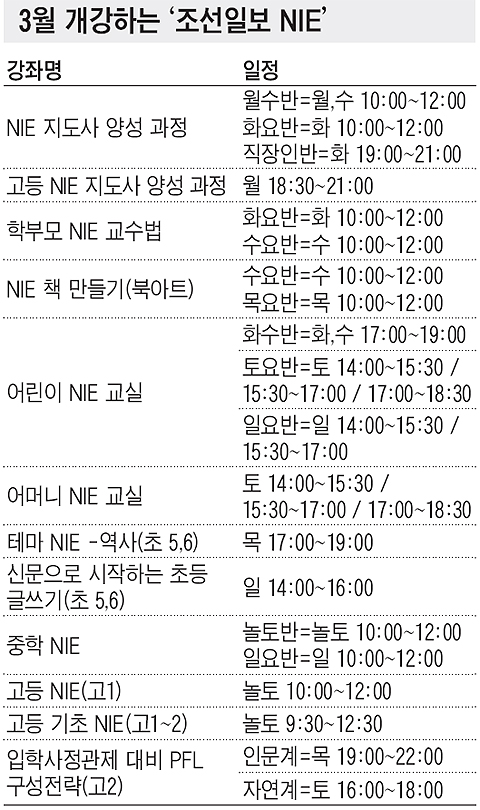 [신문은 내 친구] "온 가족이 NIE에 도전하세요"