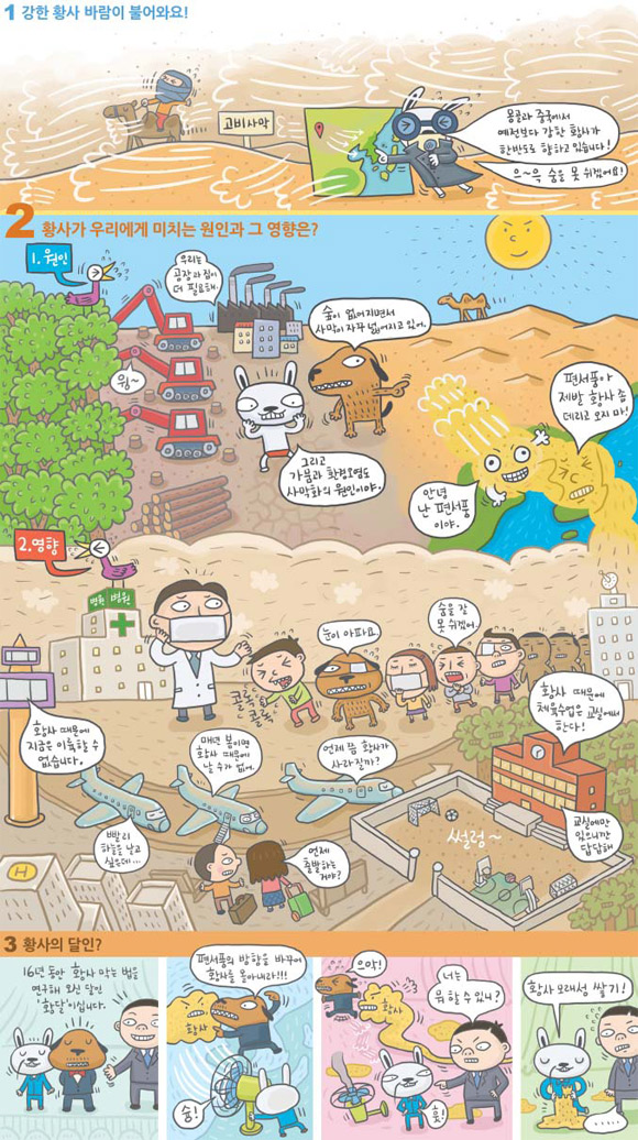 [신문은 선생님] 콜록콜록~ 봄의 불청객 황사를 대비하라!