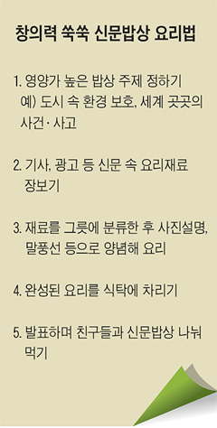 [NIE(신문활용교육)] 영양 만점 신문밥상 차리며 생각의 깊이 키워요