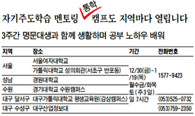 [알립니다] 명문대생과 함께하는 자기주도학습 멘토링 기숙캠프외