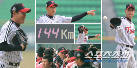 
	'��Ȱ �޲ٴ� �� ����!' 29�� ��Ǿ߱��忡�� ���ξ߱� �ù���� LG�� ��ȭ�� ��Ⱑ ���ȴ�. LG ���߱��� 9ȸ ������ 1�̴� ���� ��Ÿ�� �� �� ����ϸ� 1���� ���� �ߴ�. �λ󿡼� ���ƿ� ���߱��� �ְ� �ü� 144Km�� ������ �����̸� 1�̴� ���� ����� ������ ������ ����� ������. �� ���� ��Ȱ�� �޲ٴ� ���߱��� ���� LG ����带 å���� �� ������ ����غ���.

���=������ ���� songs@sportschosun.com/2012.3.29


