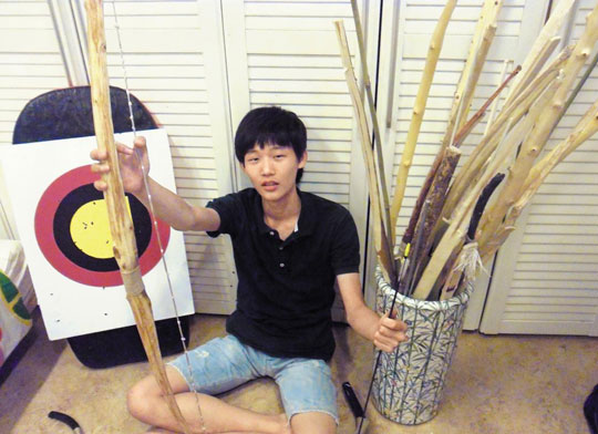 [우리학교 명물 열전] '활 만들며 꿈 키우는' 장동우(서울 신사중 3) 군