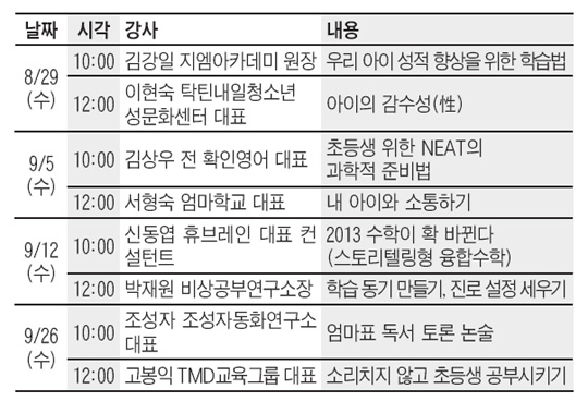 [알립니다] '초등 맘' 위한 브런치에듀 9월 시작됩니다 외