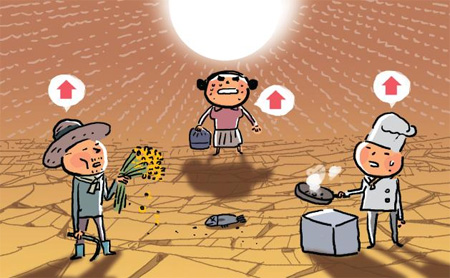 [NIE 신문활용교육] [생생뉴스 NIE 여행] 지구 온난화로 곡물값 올랐어요