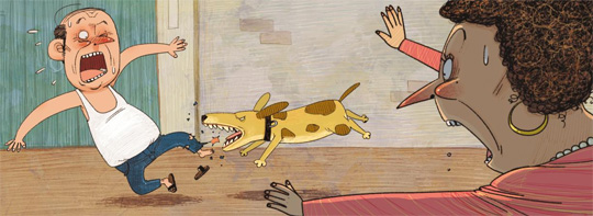 [신문은 선생님] [도전! 창의퀴즈왕] '주인 또 괴롭히겠지' 이웃 문 개… 누가 벌 받아야 할까