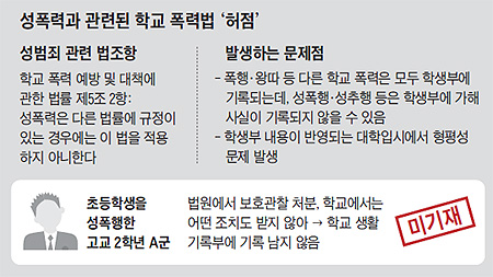 폭행은 쓰고, 성폭행은 안 쓰고… 이상한 학생부