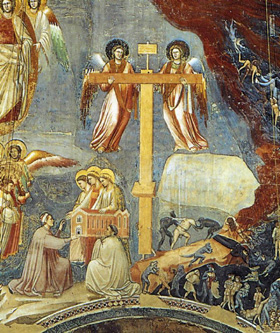 
	조토 디 본도네 '최후의 심판'(아래 일부) - 1305년 무렵, 프레스코화, 이탈리아 파도바의 스크로베니 예배당.

