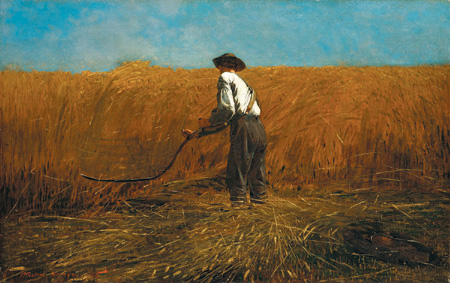 
	윈슬로 호머 '새 밀밭의 퇴역군인' - 1865년, 캔버스에 유채, 61.3×96.8㎝, 뉴욕 메트로폴리탄 박물관 소장.

