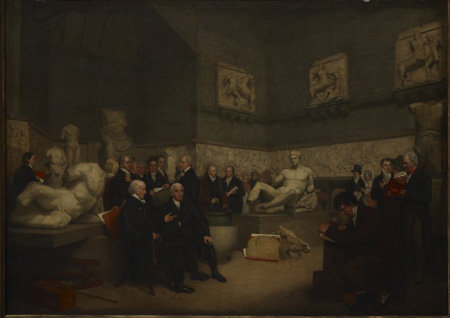 
	아치볼드 아처 '엘긴 대리석 전시실' - 1819년, 캔버스에 유채, 94×132.7㎝, 런던 영국박물관.

