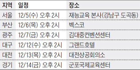 [맛공 알립니다] 서울조리국제학교, 전국 순회 설명회 외