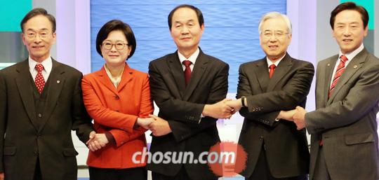 문용린 "곽노현식 교육이 부른 혼란 바로잡겠다", 이수호 "혁신학교 늘리고 학생인권조례 더 강화"