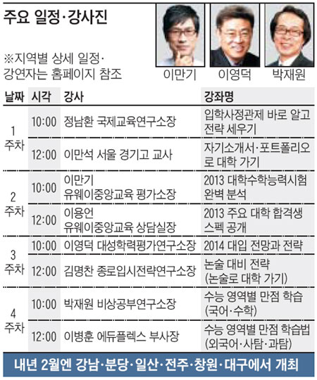 [맛공 알립니다] 고등맘 위한 '대입 브런치에듀' 1월 개최