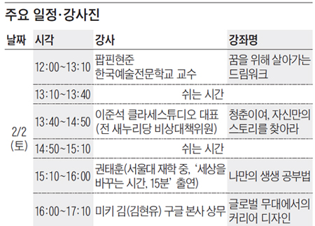 [맛공 알립니다] 새 학년 앞둔 자녀에게 '특별한 선물' '나의 꿈' 찾는 중고생 브런치 콘서트 외