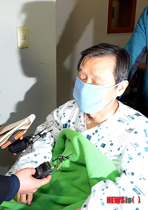 음독 후 모습 드러낸 김종성 충남교육감 "억울하다"