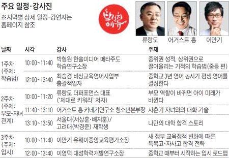 [맛공 알립니다] 서울·일산·분당서 열리는 '중등맘 브런치에듀'