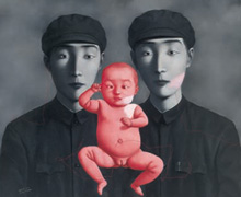 장샤오강의 '붉은 아기와 함께 한 두 동지'