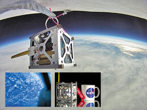 
	미 항공우주국(NASA)은 지난 4월 21일 스마트폰으로 만든 위성 ‘폰샛(Phonesat)’3대를 우주로 쏘아 올렸다.
