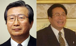 이동복 전남북회담 대표(왼쪽) 김용순 전 노동당 대남비서