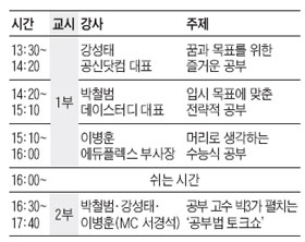 [맛공 알립니다] 성적 향상 '비기(秘技)' 가르쳐주마! '공부 슈퍼스타 콘서트' 서울 개최