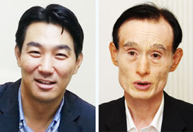 
	김창훈 회계사(왼쪽)와 이병철 경기대 교수.
