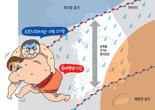 [NIE(신문활용교육)] [생생뉴스 NIE] 두 기단 힘겨루면 장맛비 내린대요