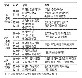 [맛공 알립니다] 서울·경기·대구 찾아갑니다9월의 '중등맘 브런치에듀'