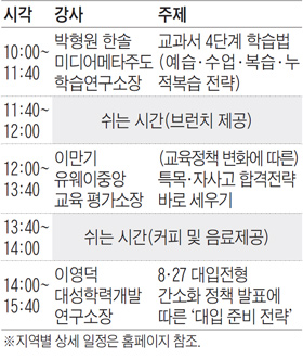 [맛공 알립니다] 새 대입제도 준비전략 '원 데이' 스페셜 브런치에듀