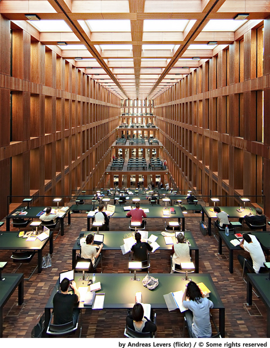 잠잘 수 없는 도서관.... 거대한 대학 도서관 ‘감탄’