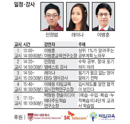 새 학년 대비 초·중생을 위한 2014 공부콘서트 '공부는 전략이다'