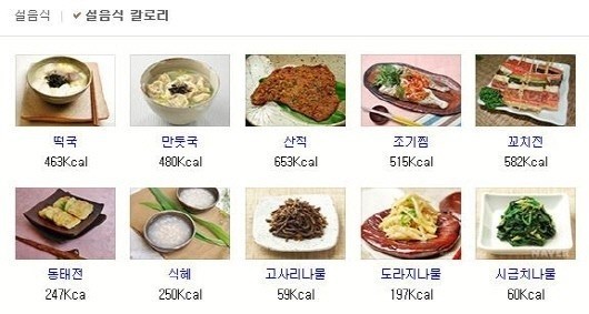 
	설 음식 칼로리 (제공: 네이버) © News1
