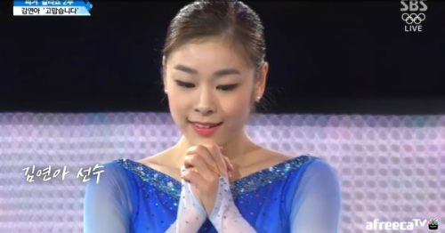 
	김연아/중계화면 캡처
