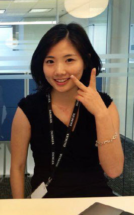 다임러그룹 아프리카·아시아 지역 본사에서 근무하고 있는 박혜림씨.