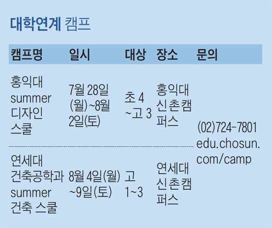 내게 맞는 캠프로 알찬 방학 보내자