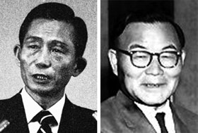 박정희(왼쪽), 윤보선.