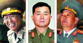 
(왼쪽부터)리영길, 장정남, 현영철.
