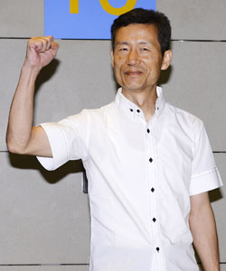 중국감옥서 석방된 뒤 김영환씨 사진