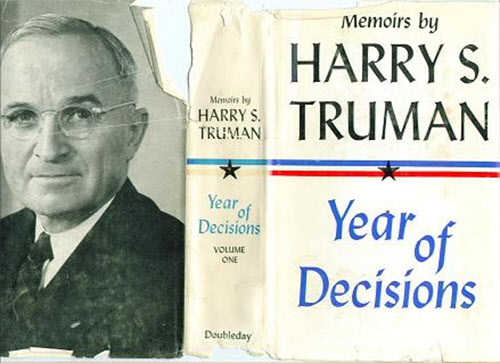 해리 트루먼 전 미국 대통령의 'Memoirs by Harry S. Truman'
