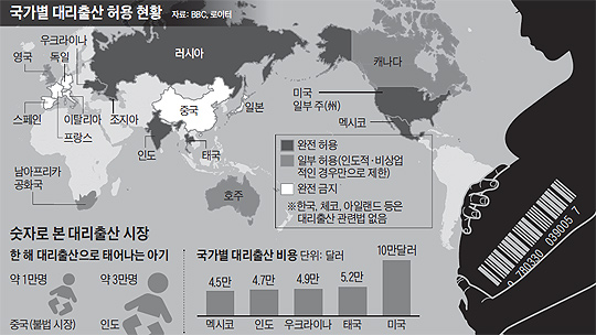 
	인간 탐욕의 끝 보여준 '代理출산'… 세계적 人權문제로 
