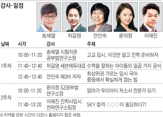 강남·목동·분당·일산·대구·부산  중등맘 브런치에듀 개최