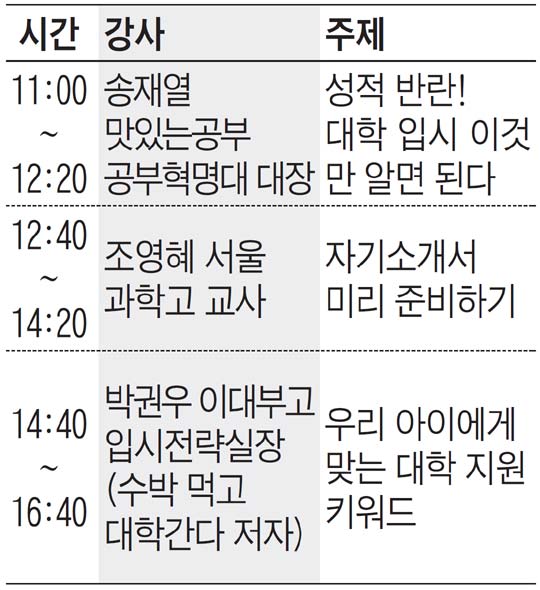 중학생을 위한 대입로드맵 전략짜기 특강