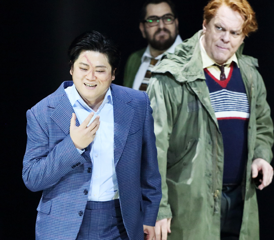 25일 뮌헨 바이에른 국립오페라극장에서 로시니 오페라‘윌리엄텔’의 아르놀트 역을 맡은 테너 강요셉.