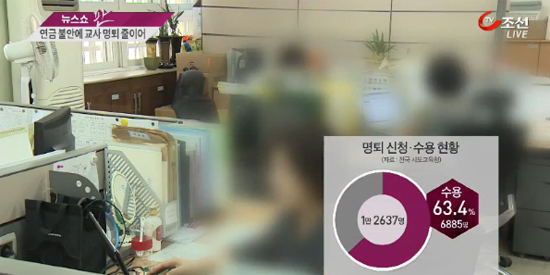 [뉴스쇼 판] 교사 '명퇴대란' 현실로…연금개혁에 6800여명 교단 떠나
