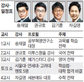 대한민국 대표 일타 강사 총출동… 2015 공부콘서트, 28일 서울 개최