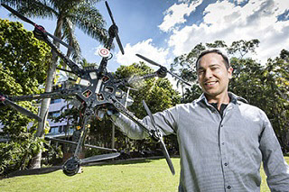 호주 퀸즐랜드공과대 우주항공 자동화 연구센터는 야생동물들을 관찰하고 스스로 관리하는 인공지능 비행로봇을 개발하고 있다. / 퀸즐랜드공과대 제공