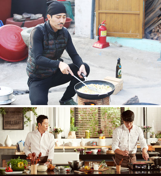 ‘삼시세끼’의 차승원(위 사진)과‘오늘 뭐 먹지’의 신동엽, 성시경은 수준급 요리 솜씨를 선보여 특히 여성 시청자들에게 인기가 많다.