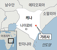 케냐 위치 지도