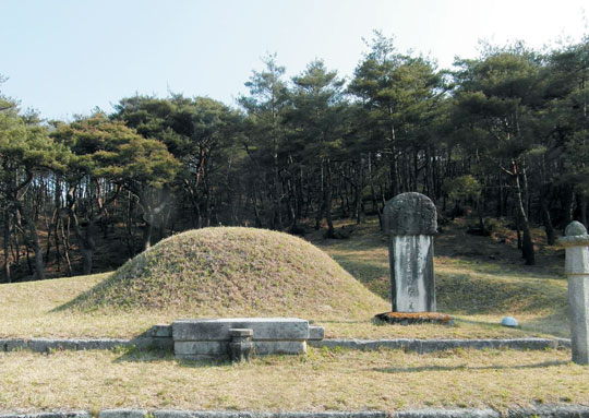 
	경북 안동에 있는 류성룡의 묘.
