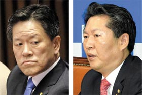 주승용, 정청래 의원 사진