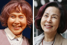 박정자(왼쪽), 손숙.